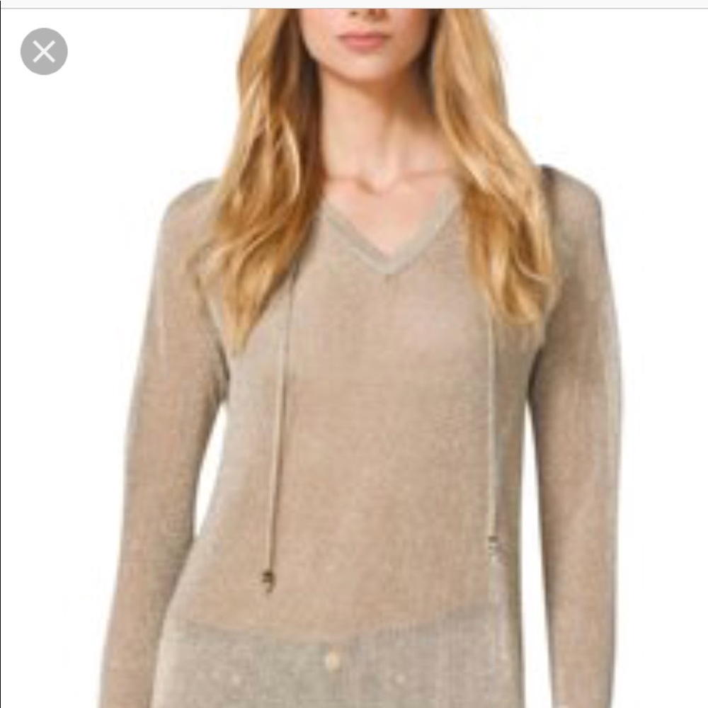 Michael Kors Gold Mesh Hoodie